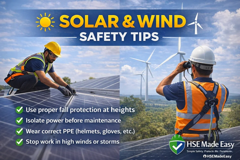 SOLAR & WIND SAFETY AT WORK